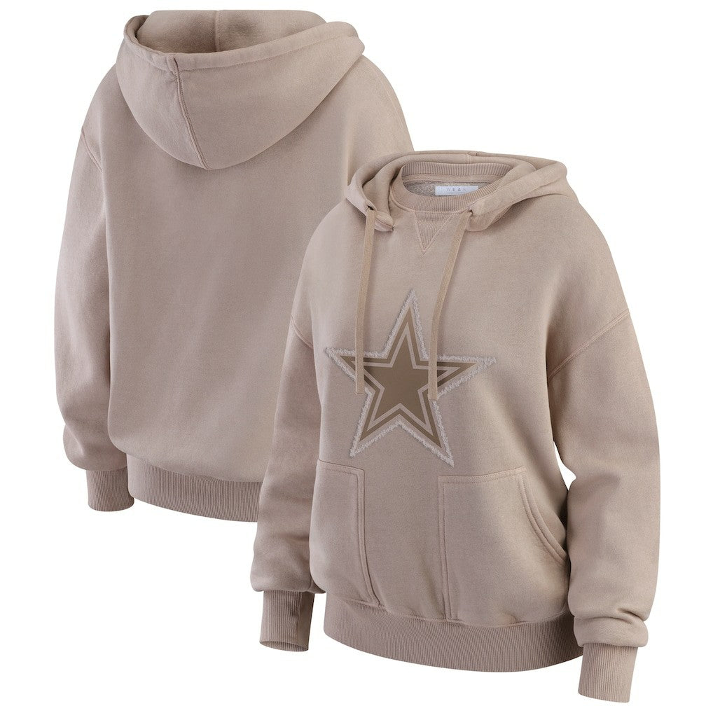 NFL Dallas Cowboys WEAR by Erin Andrews Women's Washed Pullover Crewdie