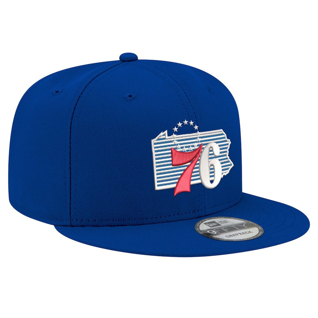 Philadelphia 76ers State Pride 9FIFTY Snapback Hat - Royal | New Era online