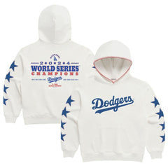 Los Angeles Dodgers Madhappy 2024 World Series Champions Star Pullover Hoodie - White