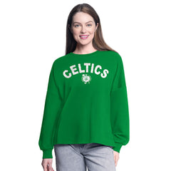 Boston Celtics G-III 4Her by Carl Banks Women's Athletic Pullover Sweatshirt - Kelly Green on sale