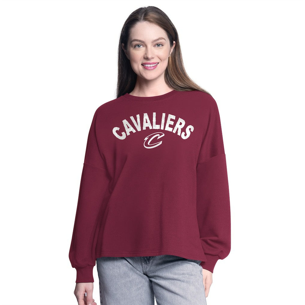 Cleveland Cavaliers G-III 4Her by Carl Banks Women's Athletic Pullover Sweatshirt sale - Wine for sale