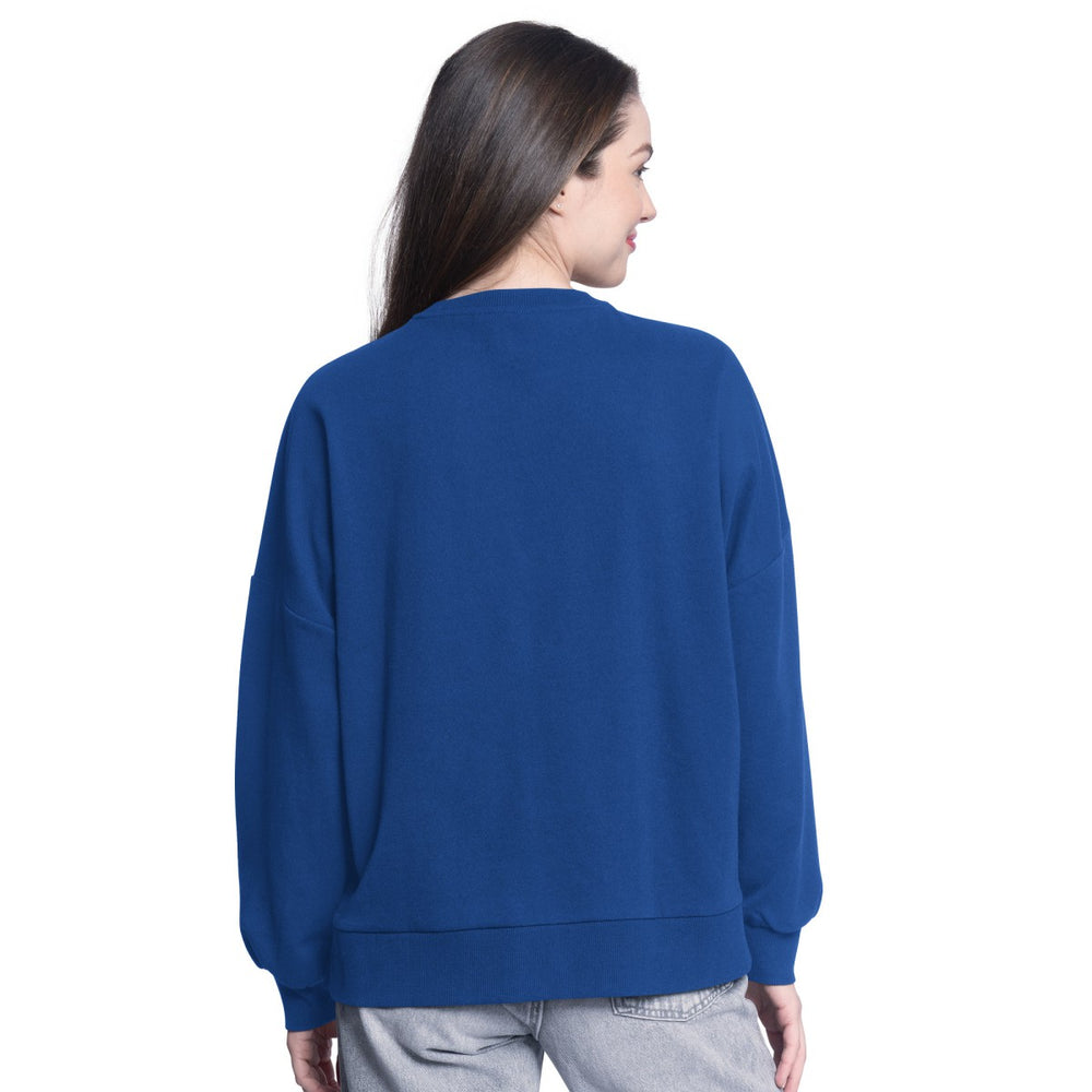 New York Knicks G-III 4Her by Carl Banks Women's Athletic Pullover Sweatshirt - Blue shop