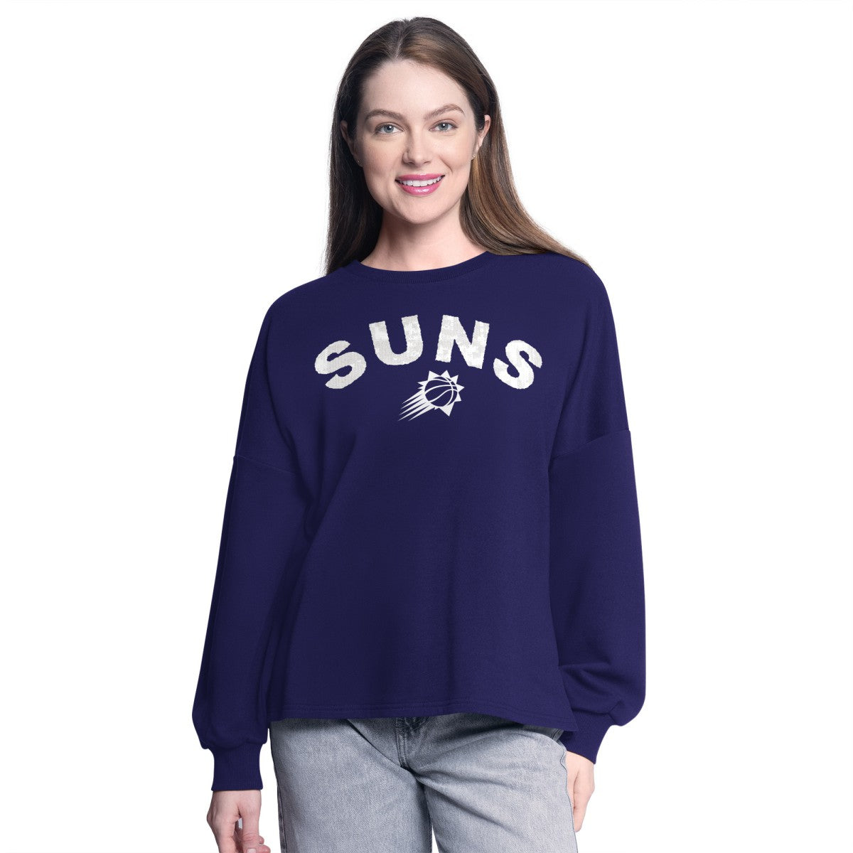 Phoenix Suns G-III 4Her by Carl Banks Women's Athletic Pullover Sweatshirt - Purple cheap