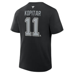 Anze Kopitar Los Angeles Kings Fanatics Authentic Stack Name & Number T-Shirt