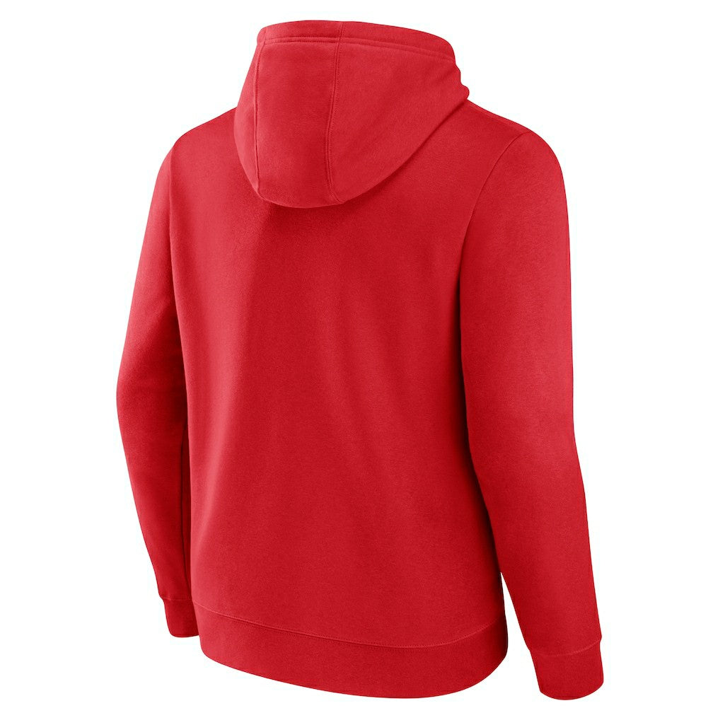 Chicago Bulls Wordmark Pullover Hoodie - Red sale