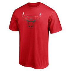 Chicago Bulls Gradient Logo T-Shirt sale - Red online