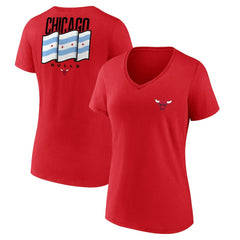 Chicago Bulls Women's Clutch V-Neck T-Shirt sale - Red sale