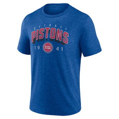 Detroit Pistons Backboard Tri-Blend T-Shirt sale - Blue cheap