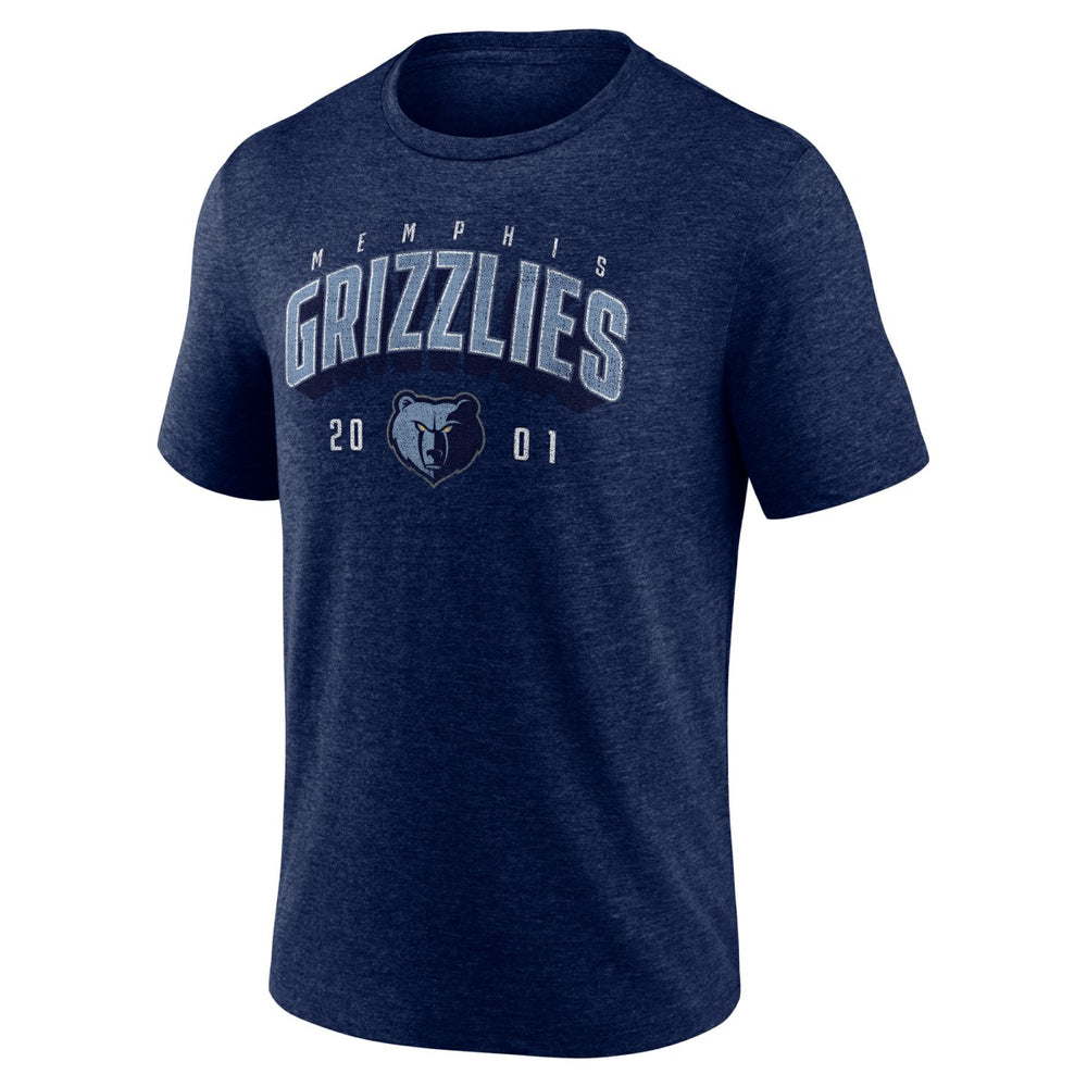 Memphis Grizzlies Backboard Tri-Blend T-Shirt - Navy on sale