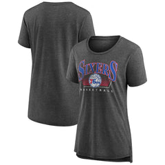 Philadelphia 76ers Women's Selection Tri-Blend T-Shirt - Gray discount