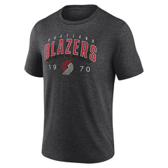 Portland Trail Blazers Backboard Tri-Blend T-Shirt - Charcoal shop