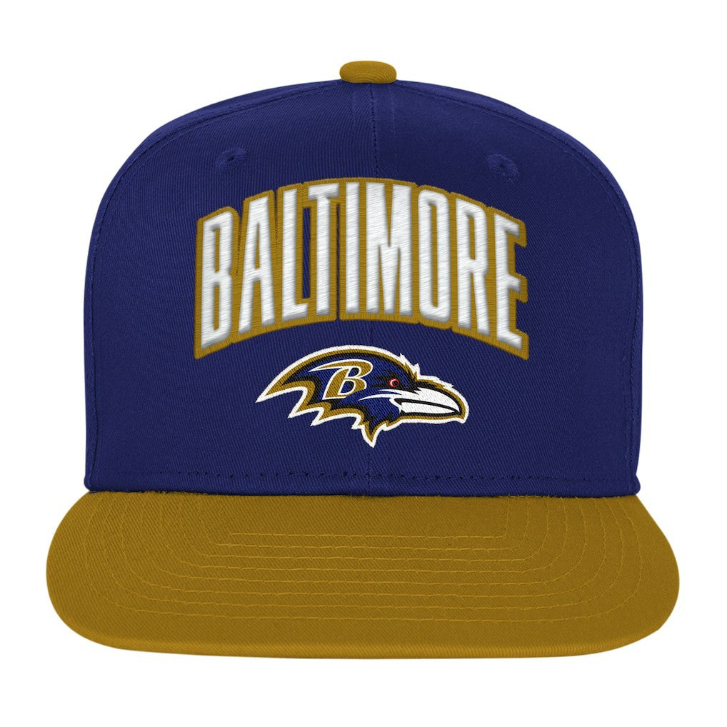 NFL Baltimore Ravens Outerstuff Youth Essentials Snapback Hat