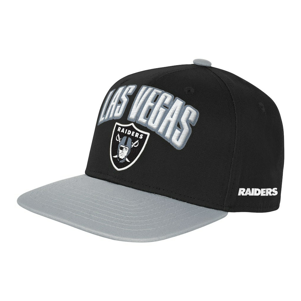 NFL Las Vegas Raiders Outerstuff Youth Essentials Snapback Hat