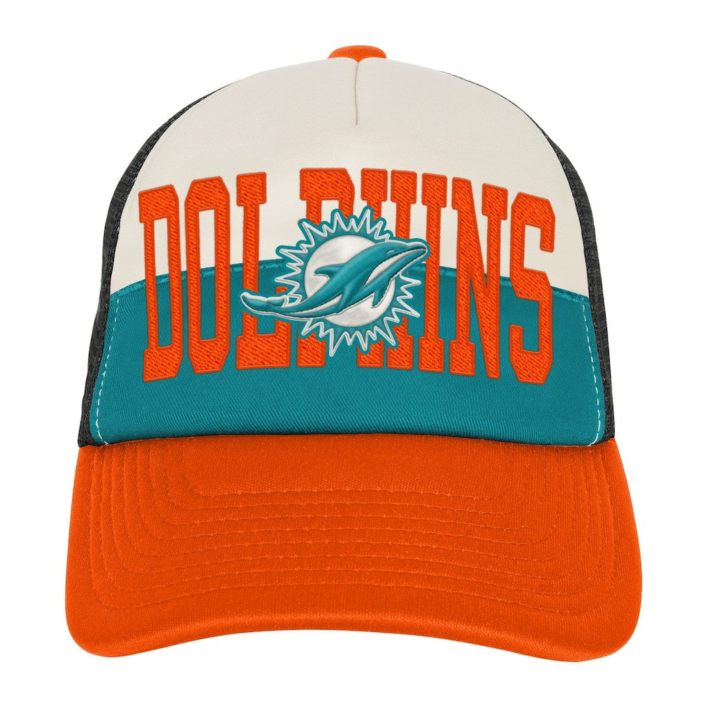 NFL Miami Dolphins Youth Modern Fan Trucker Adjustable Hat