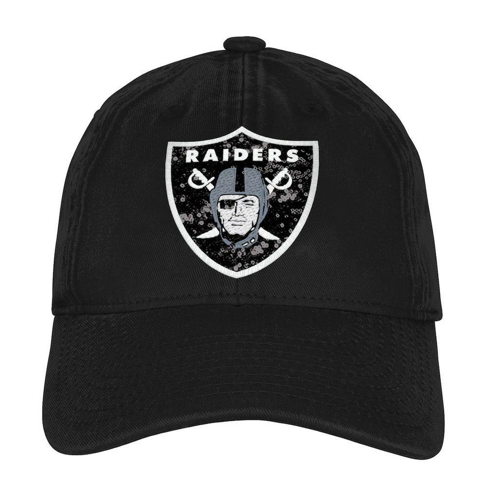NFL Las Vegas Raiders Outerstuff Girls Youth Gridiron Adjustable Hat