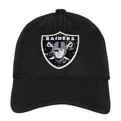 NFL Las Vegas Raiders Outerstuff Girls Youth Gridiron Adjustable Hat