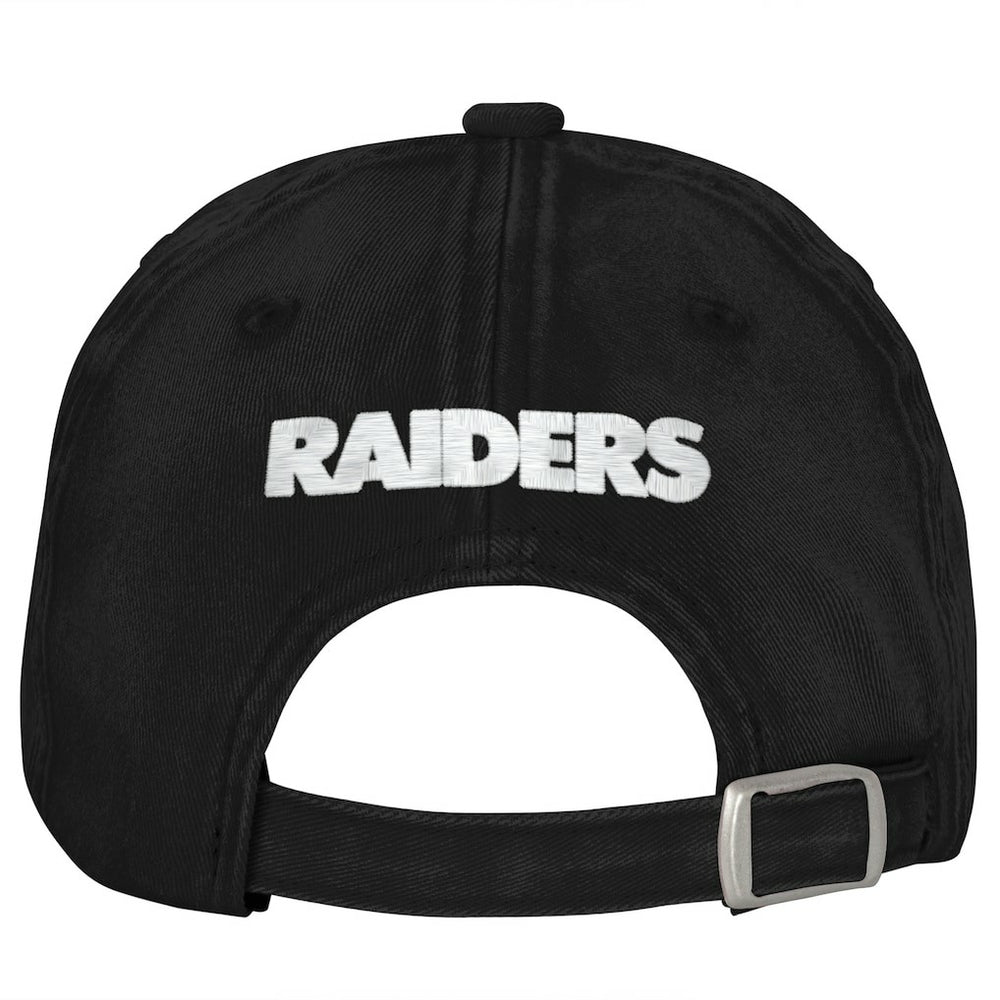 NFL Las Vegas Raiders Outerstuff Girls Youth Gridiron Adjustable Hat