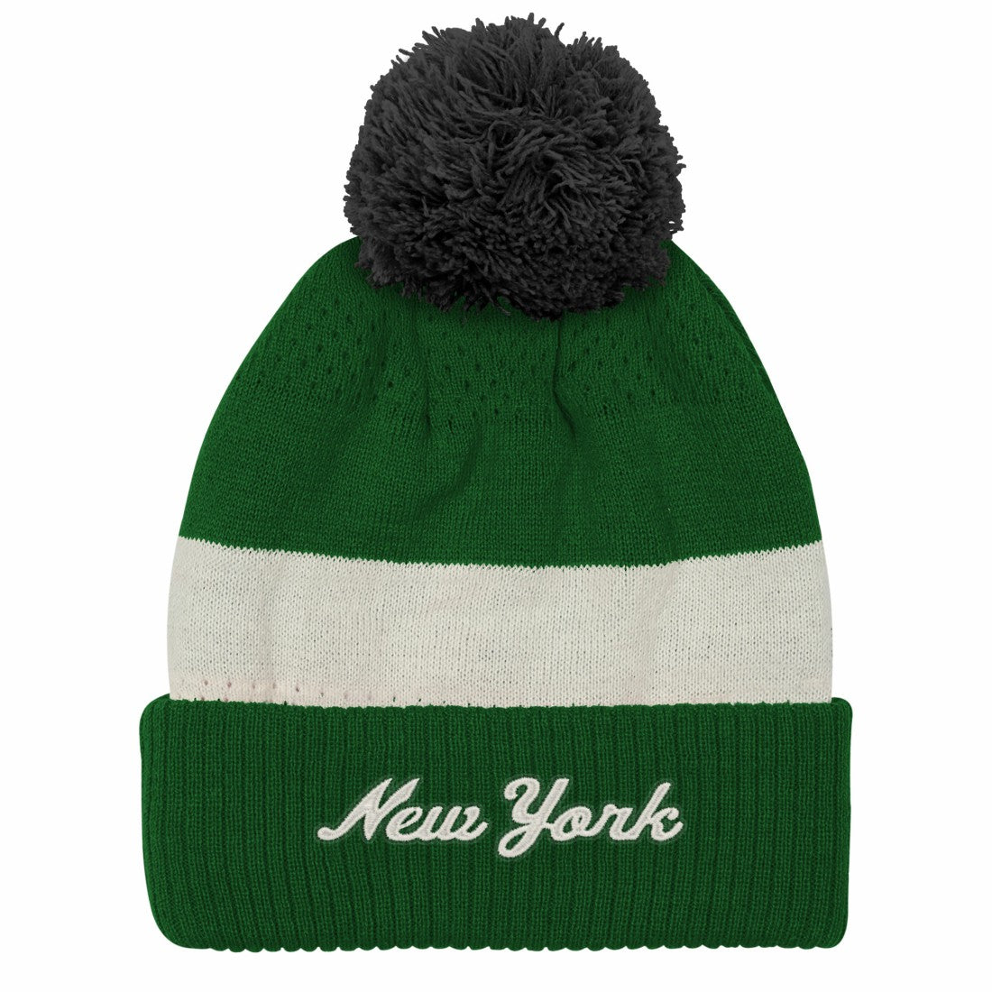 NFL New York Jets Outerstuff Youth Modern Fan Cuffed Knit Hat with Pom