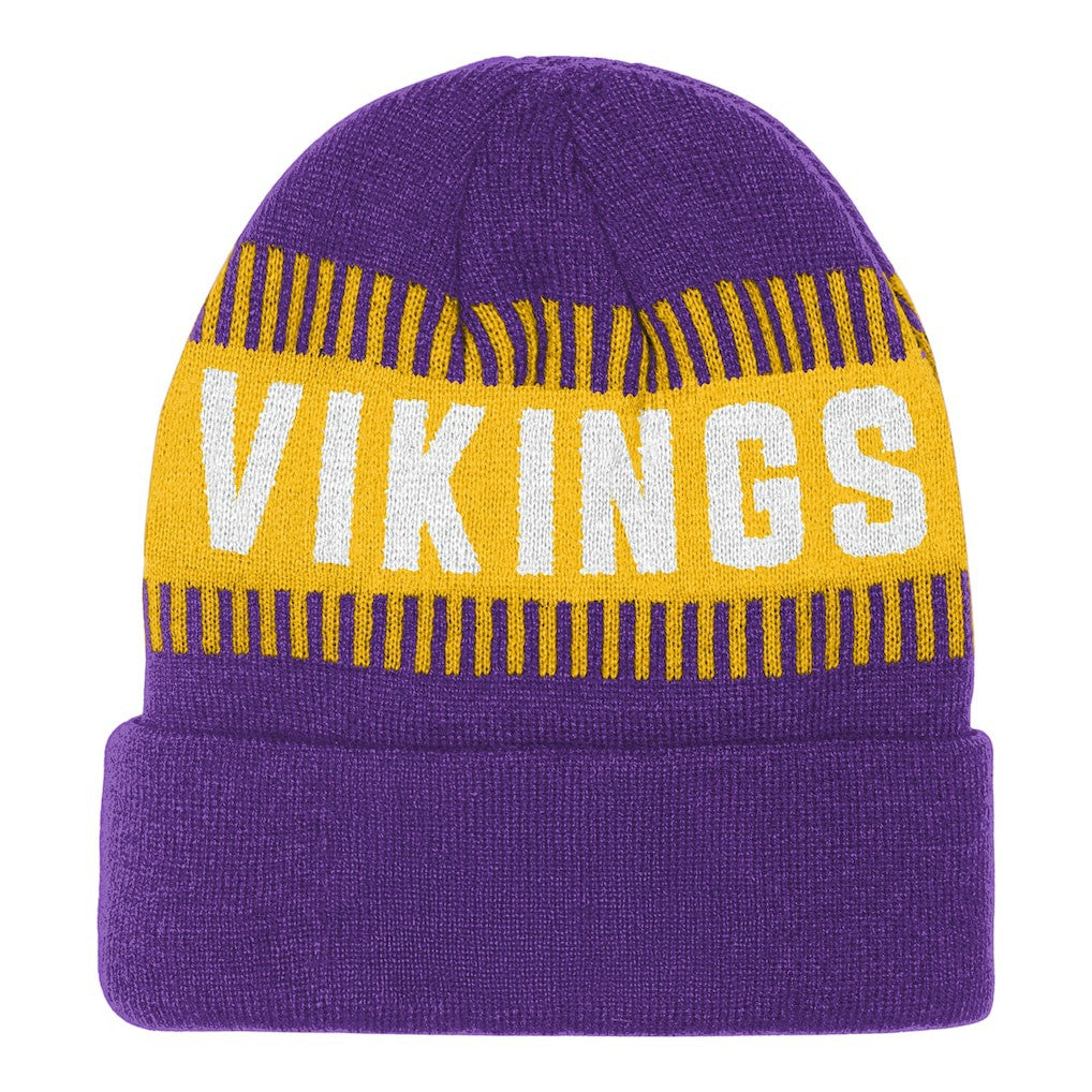 NFL Minnesota Vikings Outerstuff Bright Lights Cuffed Knit Hat