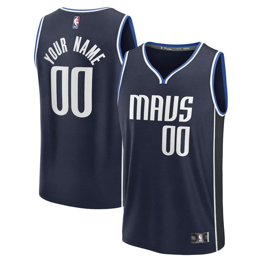 Dallas Mavericks Fast Break Custom Jersey sale - Statement Editi- Navy | Fanatics outlet