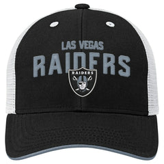 NFL Las Vegas Raiders Outerstuff Youth Core Lockup Trucker Adjustable Hat