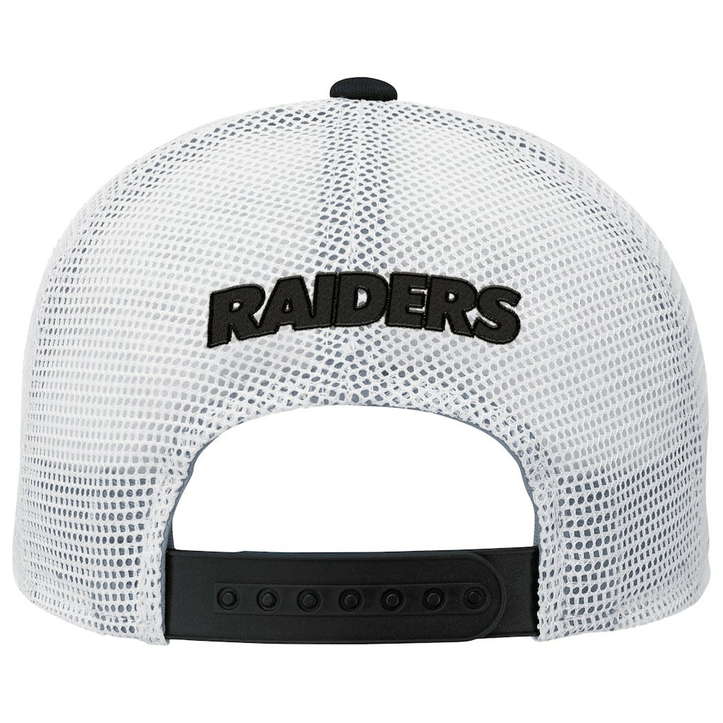NFL Las Vegas Raiders Outerstuff Youth Core Lockup Trucker Adjustable Hat
