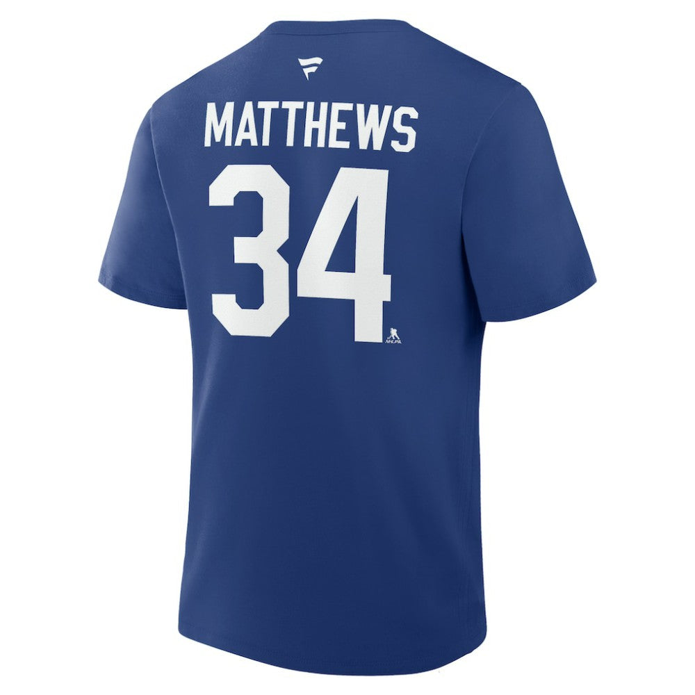 Auston Matthews Toronto Maple Leafs Fanatics Authentic Stack Name & Number T-Shirt