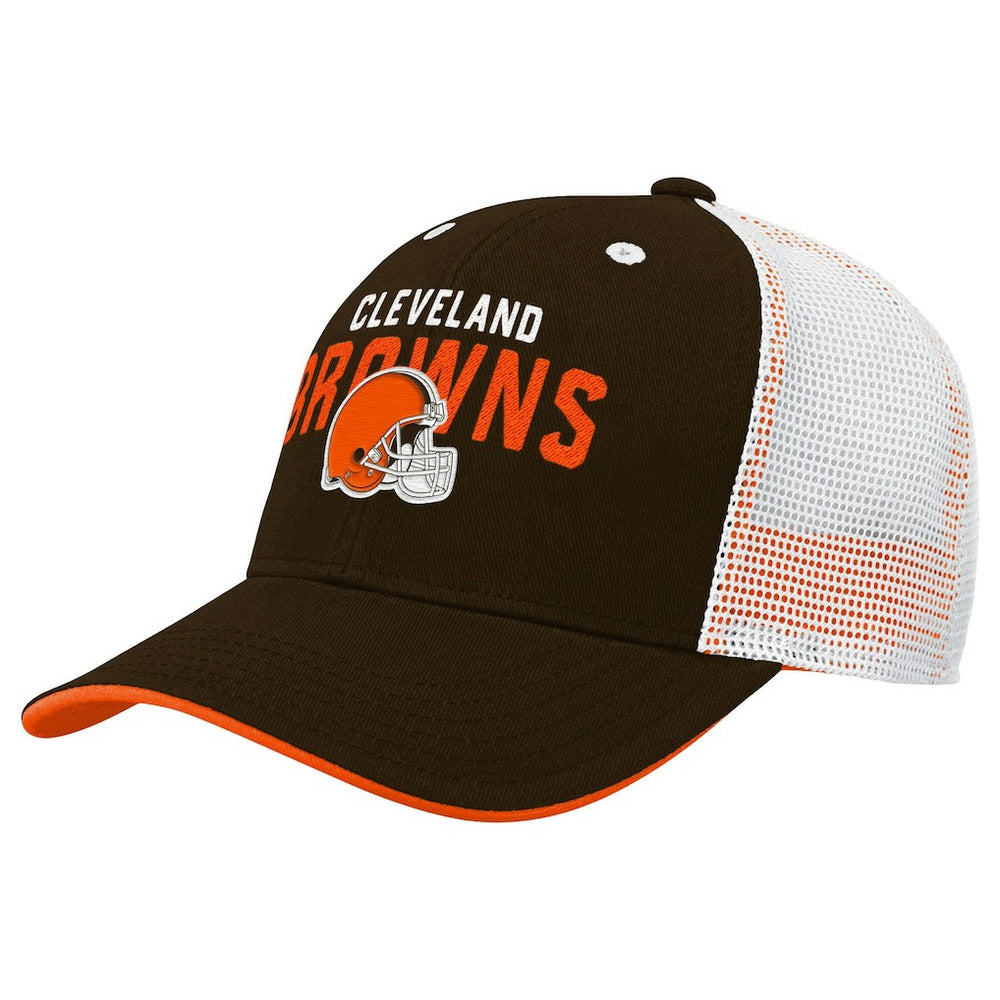 NFL Cleveland Browns Outerstuff Preschool Core Lockup Trucker Adjustable hat