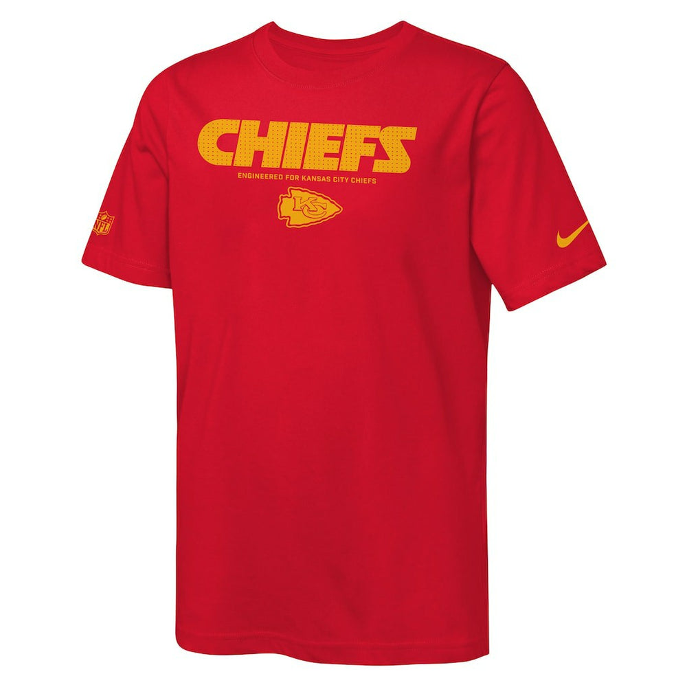 NFL Kansas City Chiefs Youth Sideline Team Issue T-Shirt