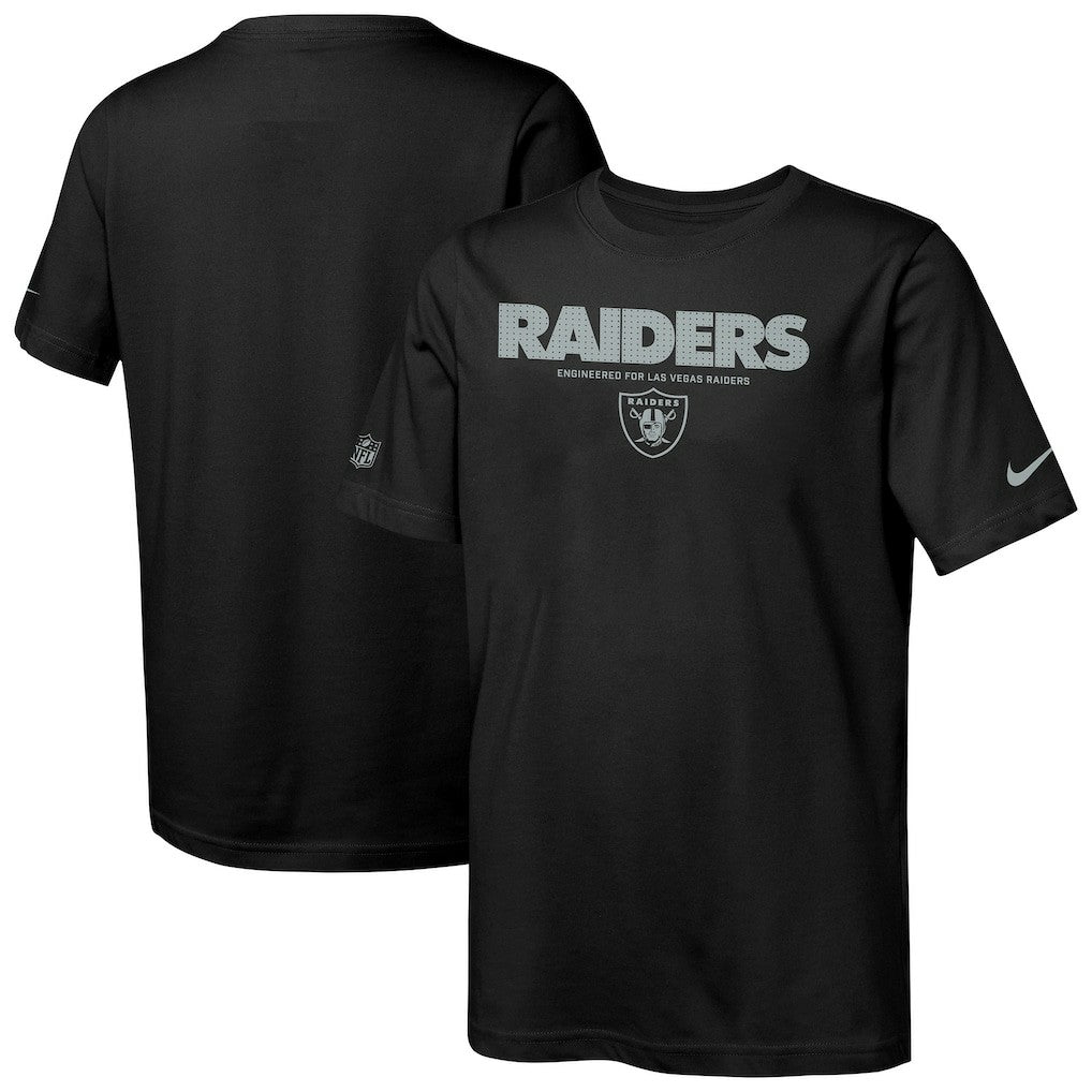 NFL Las Vegas Raiders Youth Sideline Team Issue T-Shirt