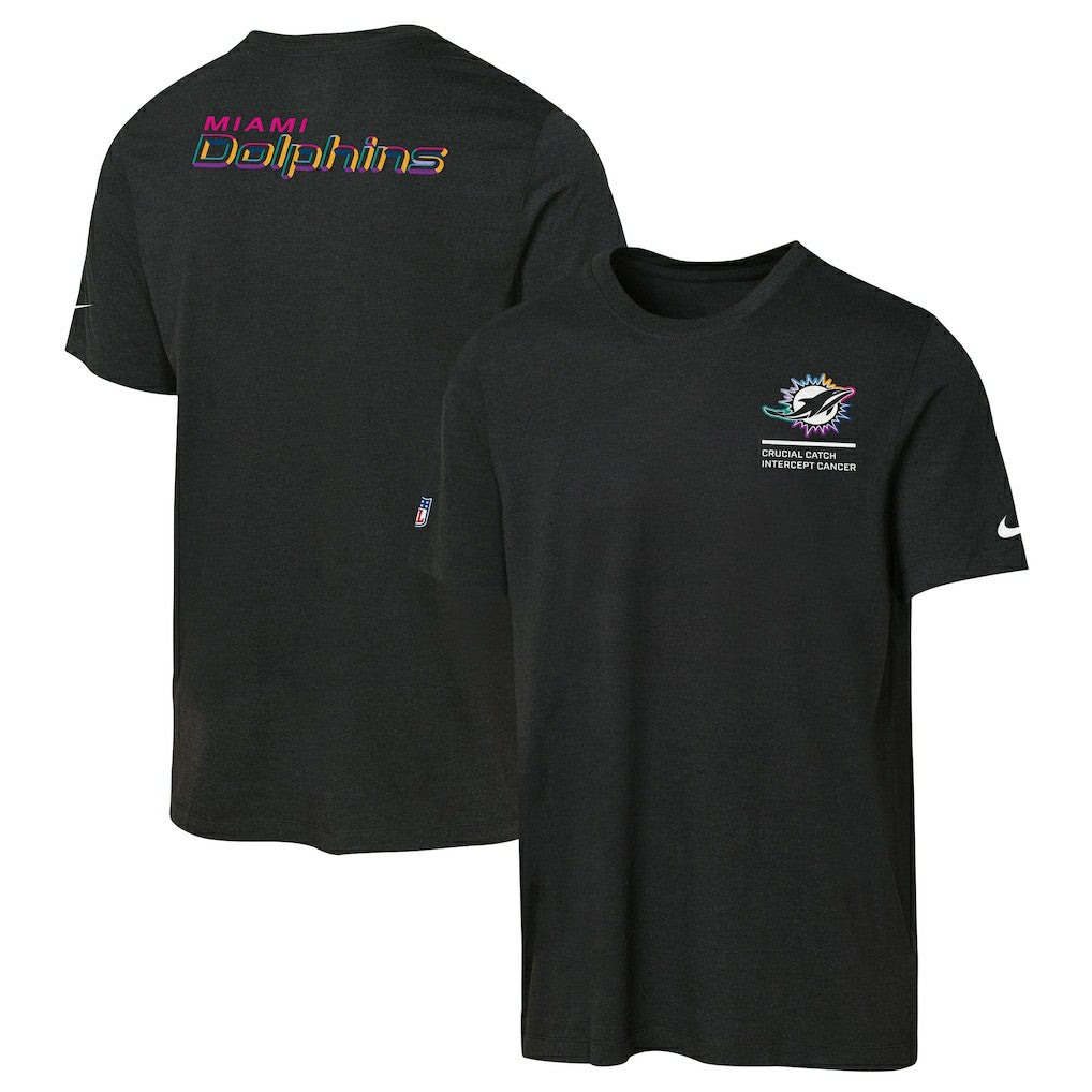 NFL Miami Dolphins Youth 2025 NFL Crucial Catch Tri-Blend Dri-FIT T-Shirt