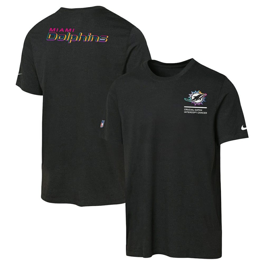 NFL Miami Dolphins Youth 2025 NFL Crucial Catch Tri-Blend Dri-FIT T-Shirt