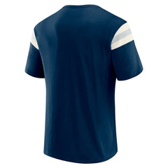 NFL Dallas Cowboys Darius Rucker Collection Distressed Throwback Shoulder Stripe T-Shirt