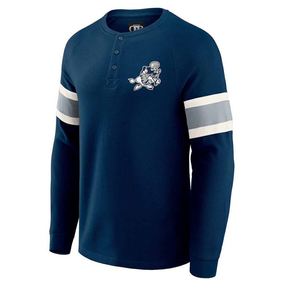 NFL Dallas Cowboys Darius Rucker Collection Waffle-Knit Raglan Long Sleeve Henley T-Shirt
