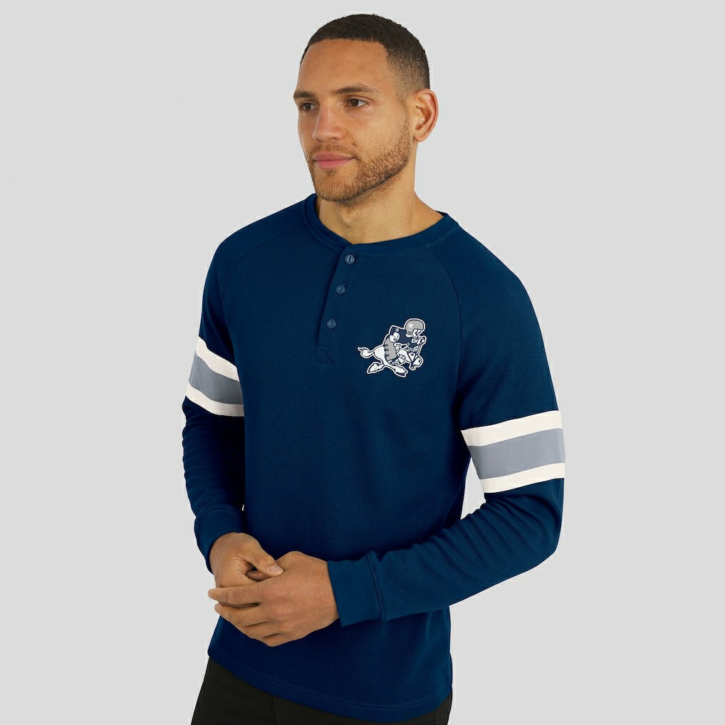 NFL Dallas Cowboys Darius Rucker Collection Waffle-Knit Raglan Long Sleeve Henley T-Shirt