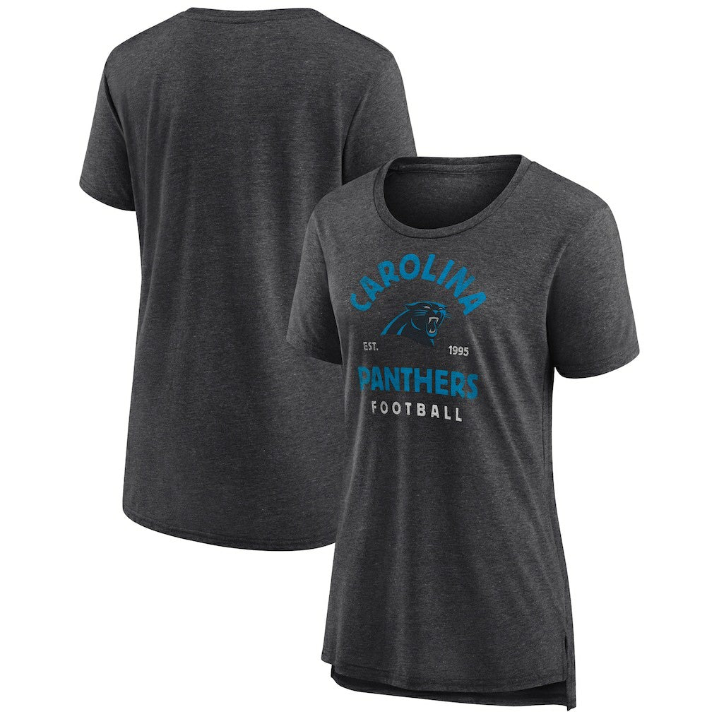 NFL Carolina Panthers Women's Vintage Arch Tri-Blend T-Shirt