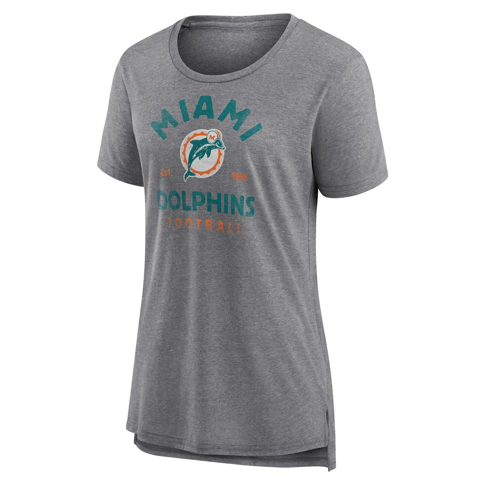 NFL Miami Dolphins Women's Vintage Arch Tri-Blend T-Shirt
