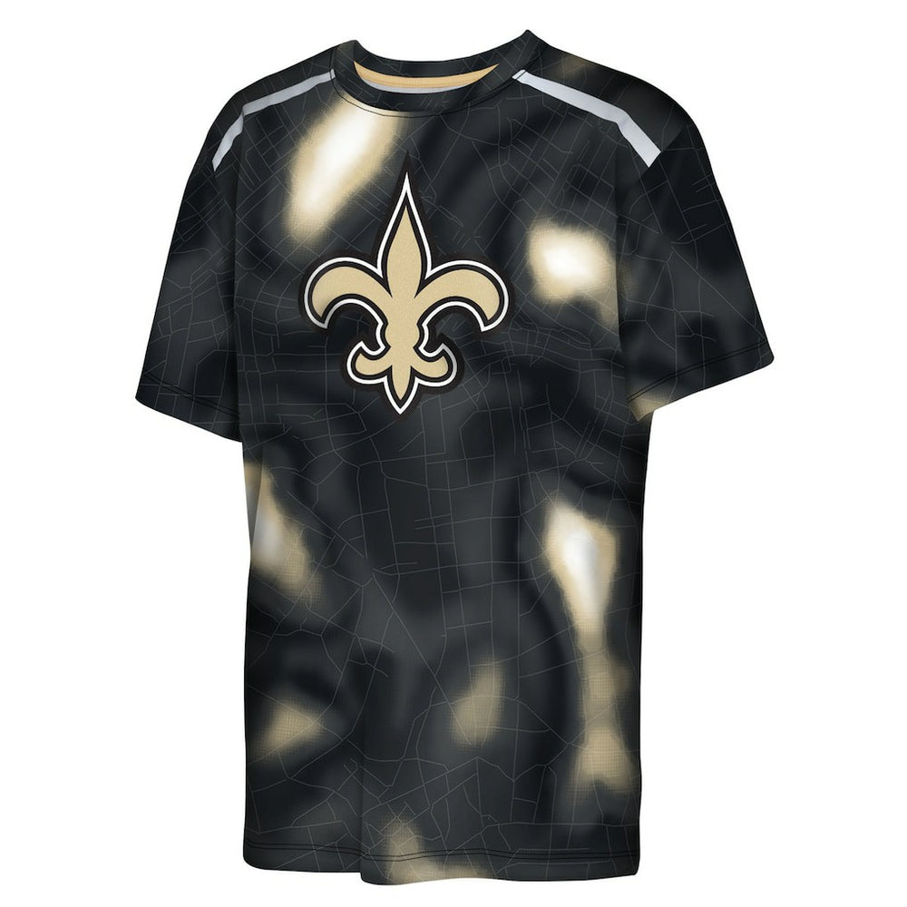 NFL New Orleans Saints Outerstuff Youth End Zone Dri-Tek T-Shirt