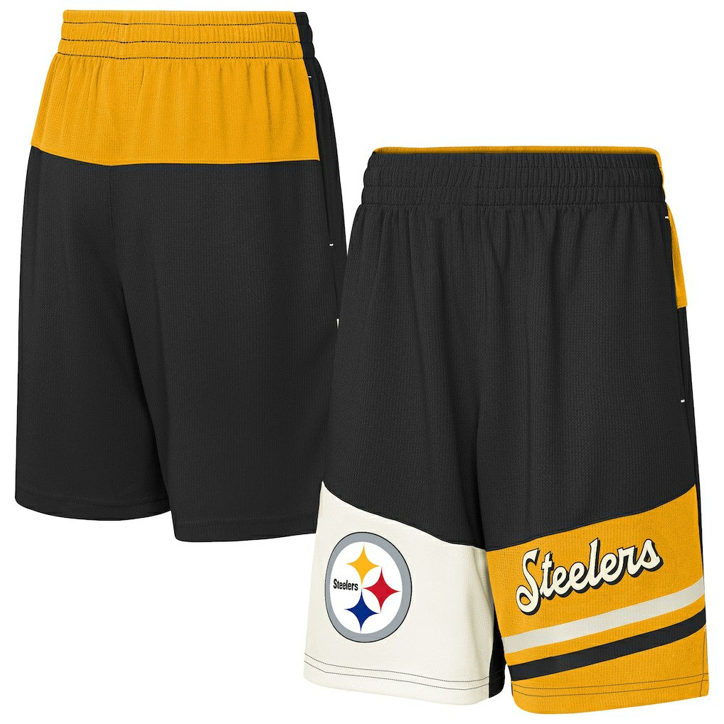 NFL Pittsburgh Steelers Youth Fandemonium Mesh Shorts