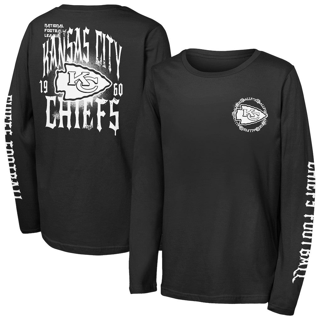 NFL Kansas City Chiefs Outerstuff Youth Rumble Long Sleeve T-Shirt
