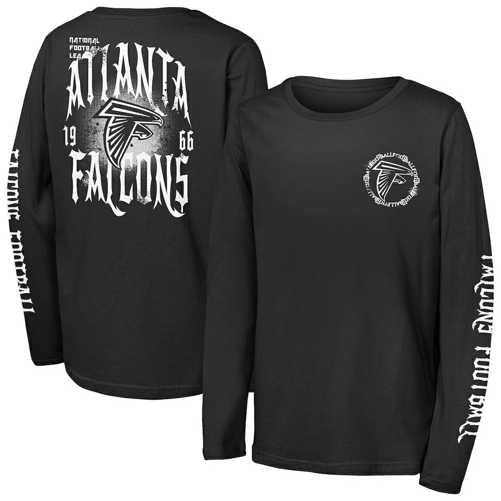 NFL Atlanta Falcons Outerstuff Youth Rumble Long Sleeve T-Shirt