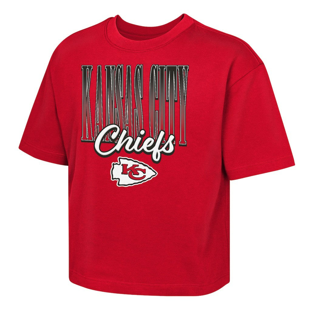 NFL Kansas City Chiefs Outerstuff Girls Youth Big City Boxy T-Shirt