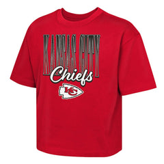 NFL Kansas City Chiefs Outerstuff Girls Youth Big City Boxy T-Shirt