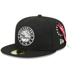 Philadelphia 76ers x Alpha Industries 59FIFTY Fitted Hat - Black | New Era discount