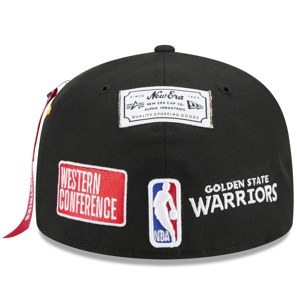 Golden State Warriors x Alpha Industries 59FIFTY Fitted Hat sale - Black | New Era on sale