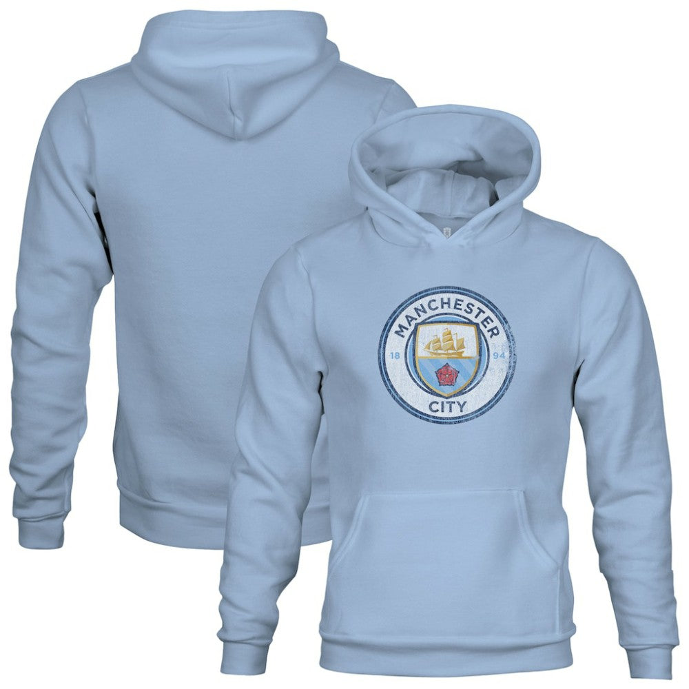 Manchester City 1863FC Youth Color Badge Fleece Pullover Hoodie / Soccer Hot sale