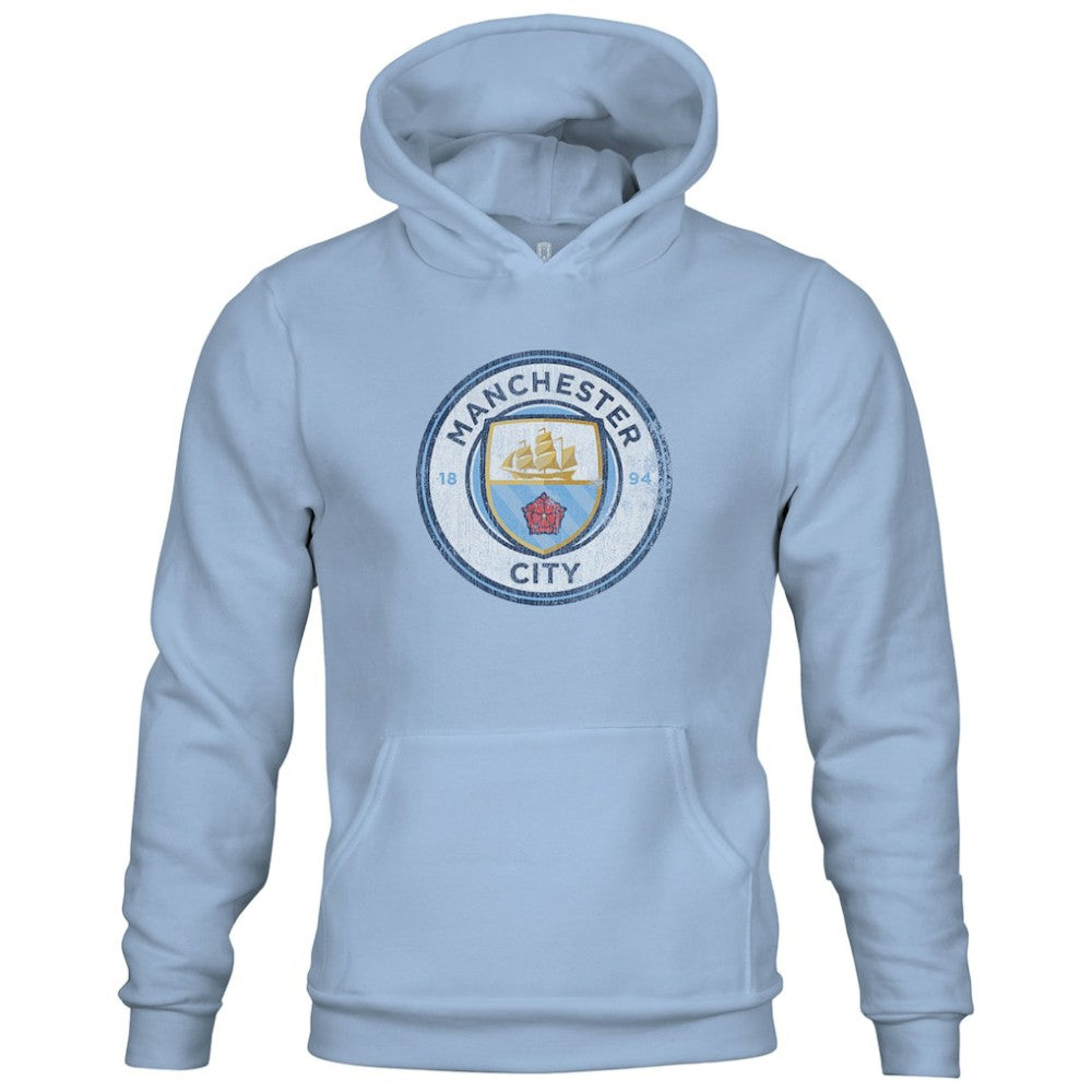 Manchester City 1863FC Youth Color Badge Fleece Pullover Hoodie / Soccer Hot sale