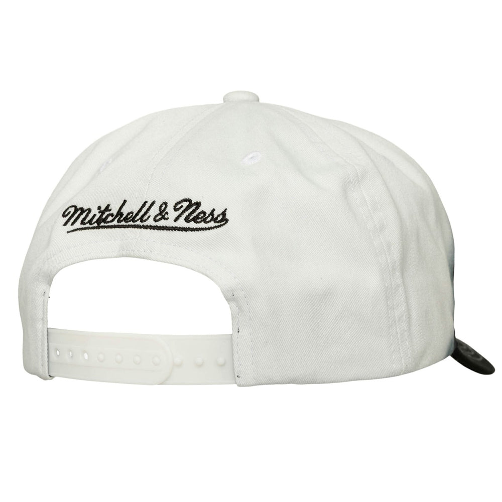 Miami Heat Dip Dye Pro Crown Adjustable Hat - Black/White | Mitchell & Ness shop