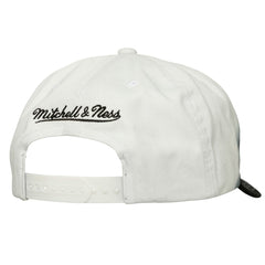 Miami Heat Dip Dye Pro Crown Adjustable Hat - Black/White | Mitchell & Ness shop