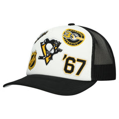Pittsburgh Penguins Mitchell & Ness Gridlock Trucker Adjustable Hat